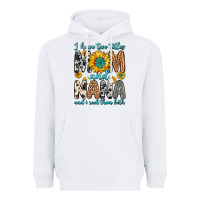 White i have two titles mom and nana and i rock them bot Heavyweight Hoodie - Zillion Design Studio