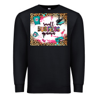 Black small business mama Premium Sweatshirt - Zillion Design Studio