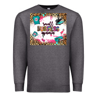 Charcoal Heather small business mama Premium Sweatshirt - Zillion Design Studio