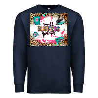 Navy small business mama Premium Sweatshirt - Zillion Design Studio