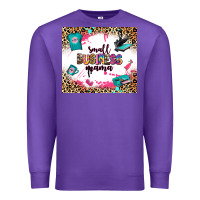 Purple small business mama Premium Sweatshirt - Zillion Design Studio