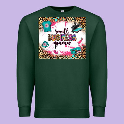 Small Business Mama Premium Sweatshirt Designed By Zillion Design Studio