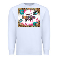 White small business mama Premium Sweatshirt - Zillion Design Studio
