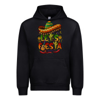 Black let's fiesta mexican hat Urban Hoodie - BarkalooDesign