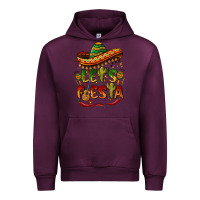 Mauve Wine let's fiesta mexican hat Urban Hoodie - BarkalooDesign