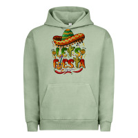 Pigment Oil Green let's fiesta mexican hat Urban Hoodie - BarkalooDesign