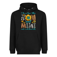 Black i have two titles mom and mimi and i rock them bot Heavyweight Hoodie - Zillion Design Studio