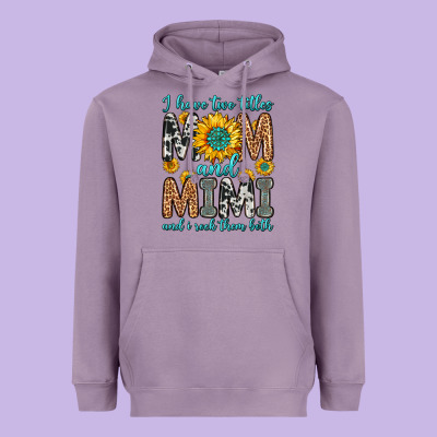 I Have Two Titles Mom And Mimi And I Rock Them Bot Heavyweight Hoodie Designed By Zillion Design Studio
