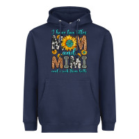 Navy i have two titles mom and mimi and i rock them bot Heavyweight Hoodie - Zillion Design Studio