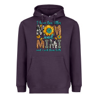 Plum i have two titles mom and mimi and i rock them bot Heavyweight Hoodie - Zillion Design Studio