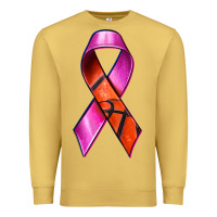 Antique Gold Breast Cancer Ribbon Basketball Premium Sweatshirt - texasbilliewilder