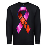 Black Breast Cancer Ribbon Basketball Premium Sweatshirt - texasbilliewilder