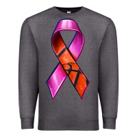 Charcoal Heather Breast Cancer Ribbon Basketball Premium Sweatshirt - texasbilliewilder