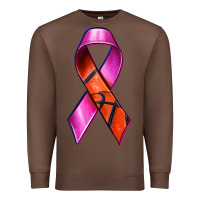 Chestnut Breast Cancer Ribbon Basketball Premium Sweatshirt - texasbilliewilder