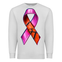 Dove Grey Breast Cancer Ribbon Basketball Premium Sweatshirt - texasbilliewilder