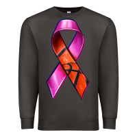Smoke Breast Cancer Ribbon Basketball Premium Sweatshirt - texasbilliewilder