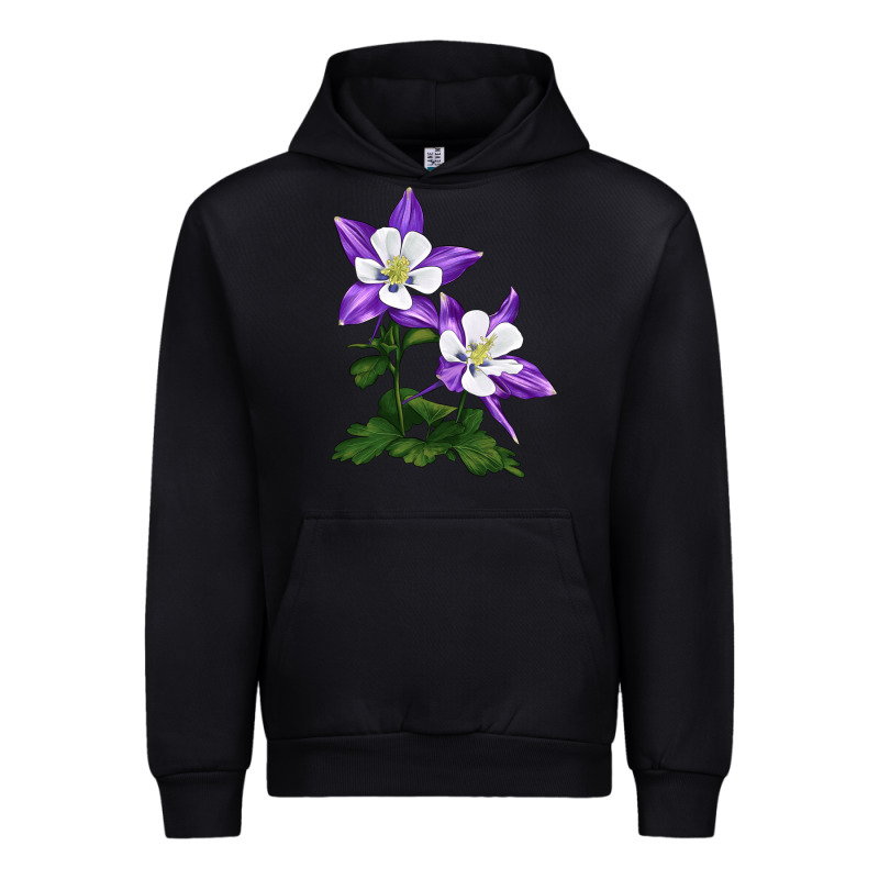 Rocky Mountain Columbine Urban Hoodie by LillyAllenDesigns | Teevron