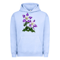 Pigment Grape Ice rocky mountain columbine Urban Hoodie - LillyAllenDesigns