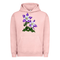 Pigment Salmon rocky mountain columbine Urban Hoodie - LillyAllenDesigns