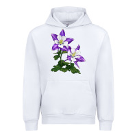White rocky mountain columbine Urban Hoodie - LillyAllenDesigns