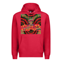 Cardinal spanish hand fan seamless pattern Premium Hoodie - BundleAndBundleShop