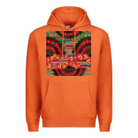 Carrot spanish hand fan seamless pattern Premium Hoodie - BundleAndBundleShop