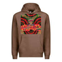 Chestnut spanish hand fan seamless pattern Premium Hoodie - BundleAndBundleShop