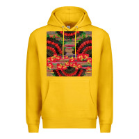 Lemon spanish hand fan seamless pattern Premium Hoodie - BundleAndBundleShop