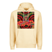 Pina Colada spanish hand fan seamless pattern Premium Hoodie - BundleAndBundleShop