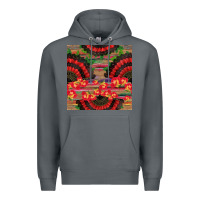 Rock spanish hand fan seamless pattern Premium Hoodie - BundleAndBundleShop