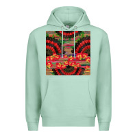 Seafoam spanish hand fan seamless pattern Premium Hoodie - BundleAndBundleShop