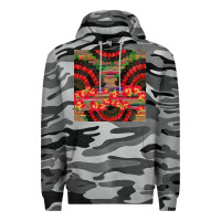 Slate Camo spanish hand fan seamless pattern Premium Hoodie - BundleAndBundleShop