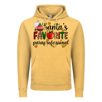 Vintage Mustard santa's favorite  paraprofesyonal Vintage Hoodie - AdoDesignShop