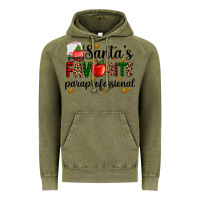 Vintage Olive santa's favorite  paraprofesyonal Vintage Hoodie - AdoDesignShop