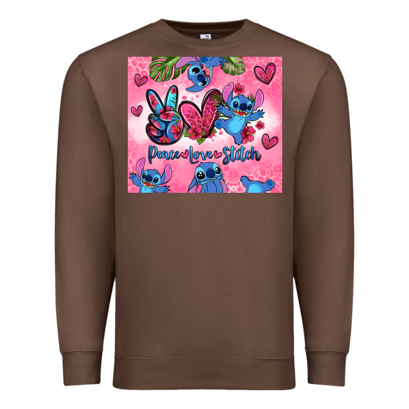 Peace Love Stitch Premium Sweatshirt by Zillion Design Studio | Teevron