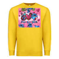 Lemon peace love stitch Premium Sweatshirt - Zillion Design Studio