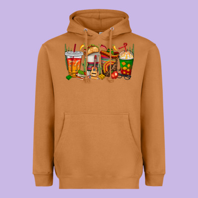 Spanish Teacher Coffee Cups Heavyweight Hoodie Designed By Texasbilliewilder