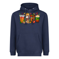 Navy spanish teacher coffee cups Heavyweight Hoodie - texasbilliewilder
