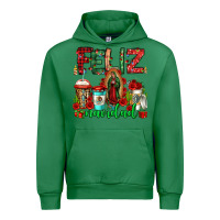 Emerald feliz navidad lady of Guadalupe christmas coffee Urban Hoodie - Jasminsmagicworld