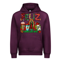 Mauve Wine feliz navidad lady of Guadalupe christmas coffee Urban Hoodie - Jasminsmagicworld