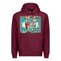 Burgundy iced coffee because my sarcasm need to stay hydrated Premium Hoodie - Artiststas