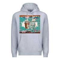 Heather Grey iced coffee because my sarcasm need to stay hydrated Premium Hoodie - Artiststas