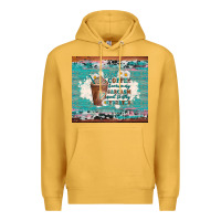 Mustard iced coffee because my sarcasm need to stay hydrated Premium Hoodie - Artiststas