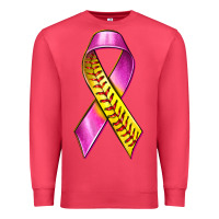 Cardinal Breast Cancer Ribbon Softball Premium Sweatshirt - texasbilliewilder