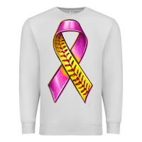 Dove Grey Breast Cancer Ribbon Softball Premium Sweatshirt - texasbilliewilder