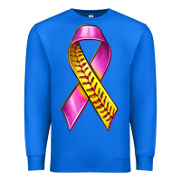 True Royal Breast Cancer Ribbon Softball Premium Sweatshirt - texasbilliewilder