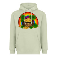 Matcha st patricks shamrock gold leopard rainbow Heavyweight Hoodie - RanaPortraitStore
