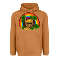 Meerkat st patricks shamrock gold leopard rainbow Heavyweight Hoodie - RanaPortraitStore