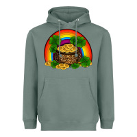Sage st patricks shamrock gold leopard rainbow Heavyweight Hoodie - RanaPortraitStore