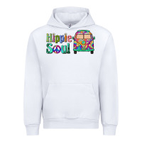 White hippie soul caravan Urban Hoodie - BarkalooDesign